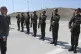 Turkey's President Recep Tayyip Erdogan inspects a military 
