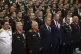 Turkey's Defense Minister Hulusi Akar, front center, flanked
