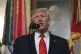 President Donald Trump speaks in the Diplomatic Room of the 