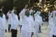 A brigade of health professionals, who volunteered to travel