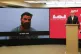 Vice President of Venezuela Jorge Rodriguez shows a video of