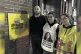 Hunger striking protesters outside Amnesty International's L