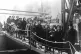 Jewish refugee children arrive into London in February 1939 