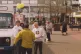 TUC South West secretary Nigel Costley campaigning in the Fa