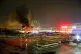 
A massive blaze is seen over the Crocus City Hall concert v