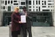 Neville Lawrence (right) and Sharon Grant outside the Home O