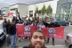 IWGB members outside Ocado's Acton depot
