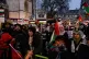 People take part in a Palestine Solidarity Campaign rally ou