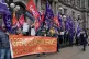 Trade unions, including UNISON, GMB, Unite and the EIS, prot