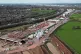 Construction work continues on the HS2 line in Water Orton n