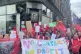 Unite Hospitality members strike outside 13th Note in Glasgo