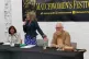 Festival organiser Louise Raw with former Labour Party leade
