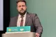 Plaid economy spokesman Luke Fletcher speaking at the party�