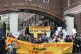 UVW members outside St Mary's Hospital