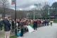 Stirling University students protest against rent hikes