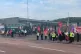 Xplore Dundee bus workers on the picket at a picket outside 