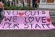 A banner outside Goldsmiths University 