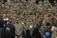 Iranian army cadets and officers attend the funeral ceremony