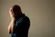 A man showing signs of depression (picture posed by a model)