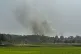 Smoke is seen bellowing from a Myanmar Border Police post fo