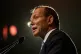 Then Australian Prime Minister Tony Abbott speaks at the ope