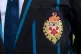 Detailed view of a club badge of Dulwich College on a blazer