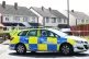 Police at the scene outside an address in Meadow Close in th