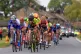 The peloton passes through Tadcaster during the Women's race