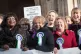 Diane Abbott (second left) with MPs at the launch of Labour'