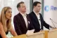 (Left to right) Sandra Khadhouri, James Clarke and James Tor