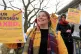 UCU members on strike at the University of Kent