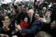 Jeremy Corbyn poses for selfies after he delivered a Brexit 