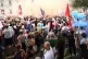 Free Tommy Robinson supporters and Pro-Trump supporters come