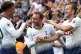 Tottenham Hotspur's Harry Kane (right) celebrates scoring hi