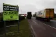 A poster protesting a border across Ireland 