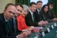 Prime Minister Theresa May and other Tories in 10 Downing St