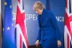 Prime Minister Theresa May holds a news conference after the