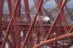 The Flying Scotsman steam train crosses the Forth Bridge on 