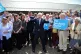 Conservative party leadership contender Boris Johnson poses 