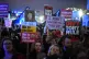 Protesters in Westminster as MPs are take part in an emergen