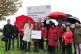 Scottish Labour leader Richard Leonard (front centre left) w