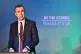 Plaid Cymru leader Adam Price speaks during the launch of hi