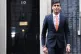 Newly installed Chancellor of the Exchequer Rishi Sunak leav