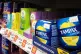 Sanitary products and tampons on sale in a Glasgow supermark
