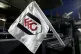 A Fulham flag on display at Craven Cottage
