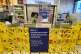 A sign in a branch of Tesco in Kensal Rise, north London, hi
