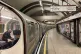 An empty platform in Baker Street Underground Station in Lon