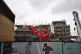 Emergency personnel at the scene in Bow, east London, where 