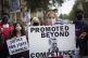 Students wearing face masks take part in a protest in Westmi