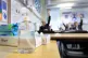 Hand sanitiser in a classroom at Outwood Academy Adwick in D